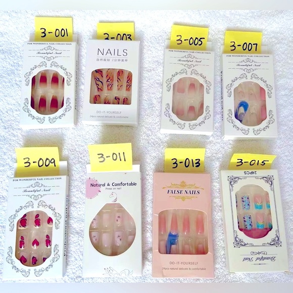 $5 Each Assorted Bundle Variety New Press on Nails 24pcs - Picture 5 of 7